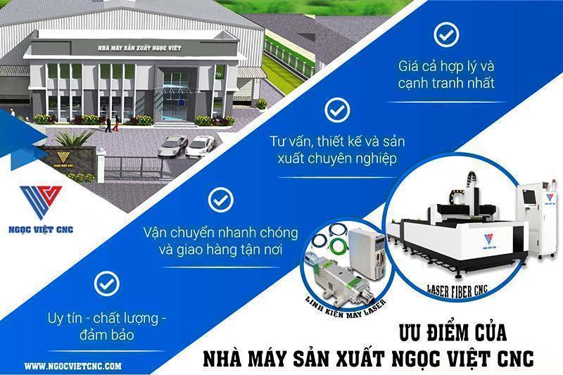 Máy cắt laser fiber CNC Ngọc Việt