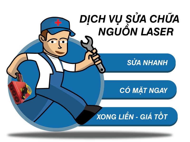 Dịch vụ sửa chữa nguồn Laser uy tín