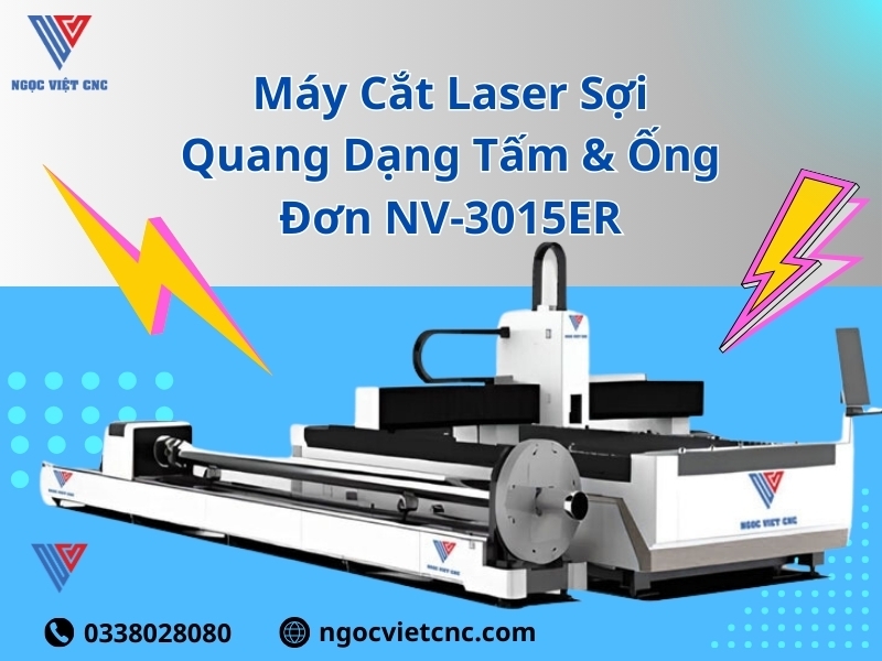 Máy Cắt Laser Sợi Quang Dạng Tấm & Ống Đơn 